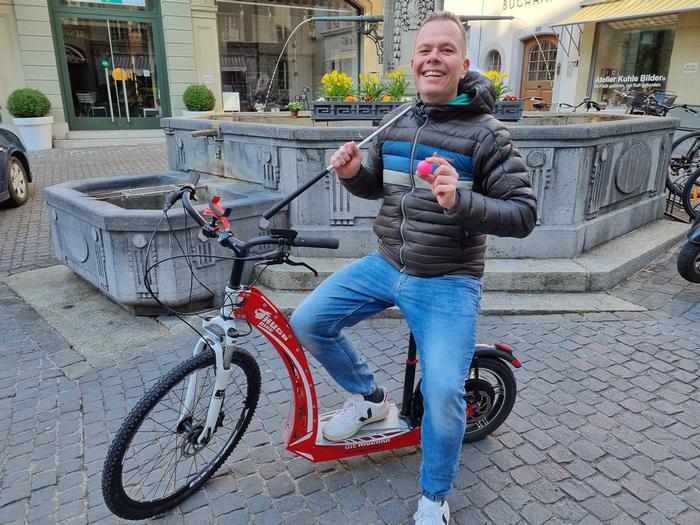 Urbangolf mit dem E-Trotti